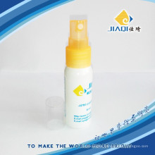 plastic spray bottle with transparent lable